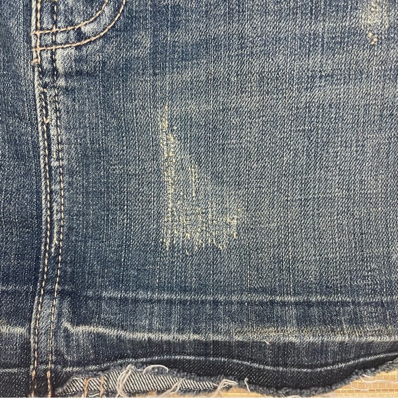Wax Jeans Distressed Denim Mini Skirt - Picture 10 of 13